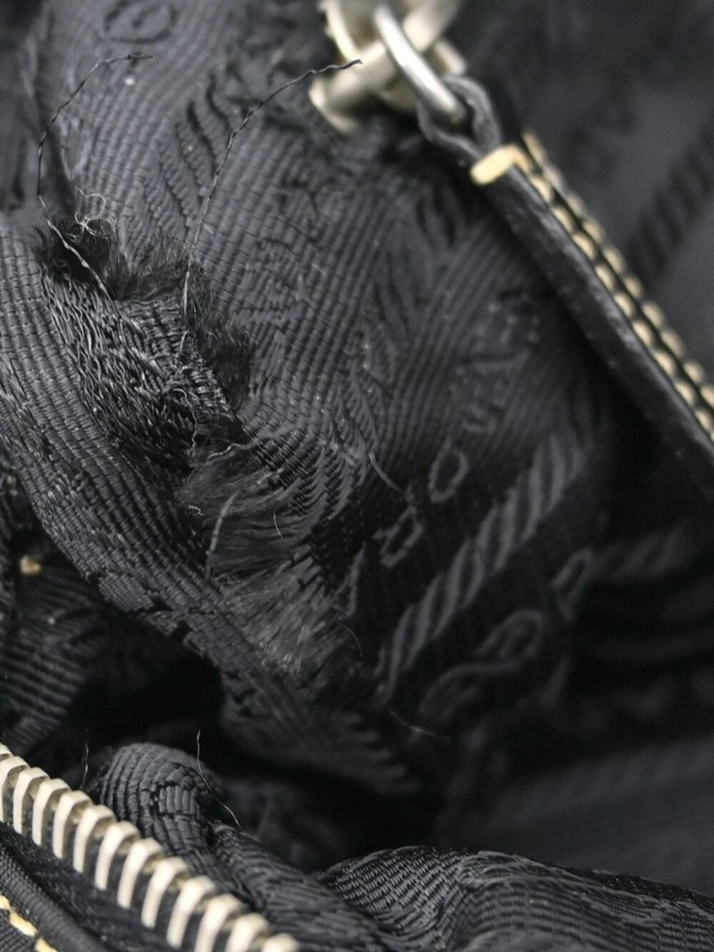 Prada Black Nylon Shoulder Bag 22 NQ07580 - Picture 8 of 9